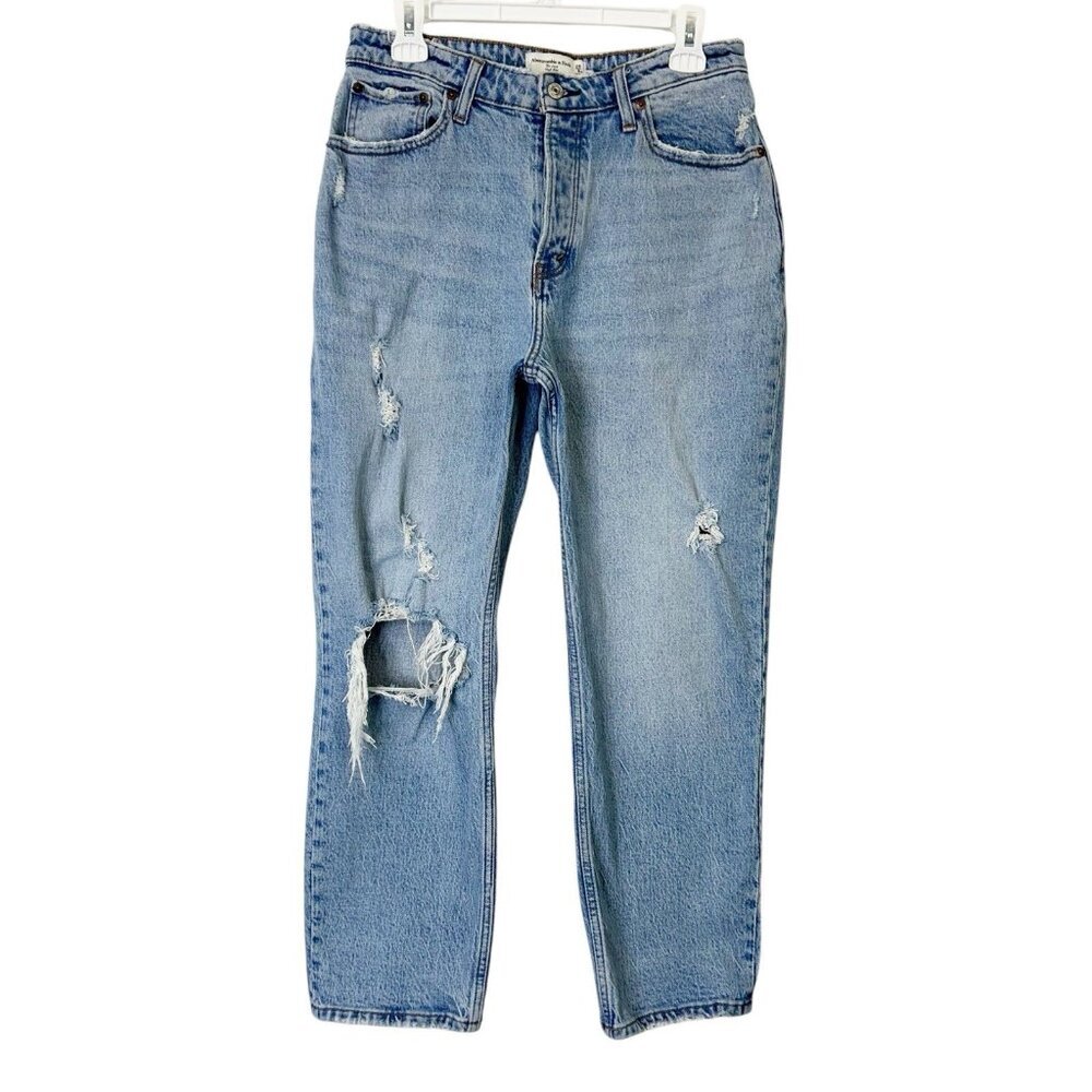 Abercrombie Fitch Dad High‎ Rise Jeans Womens Size 29 XS Short Curve Love